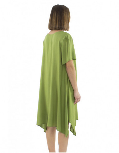 Robe midi boho chic asymétrique