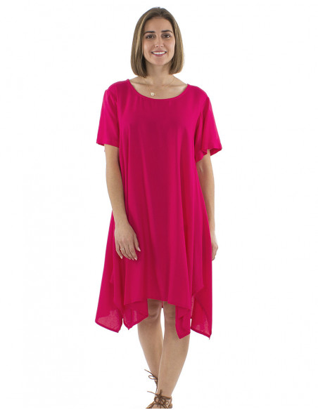 Robe bohème chic coupe parapluie ample et confortable couleur vive