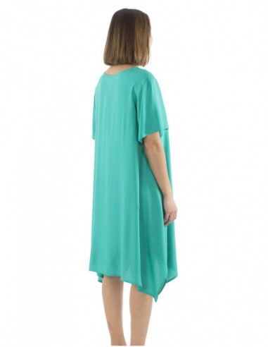 Robe bohème chic coupe parapluie ample et confortable couleur vive