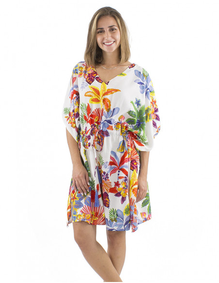 Original tropical kaftan dress