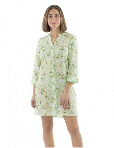 Robe tunique courte motif abstrait