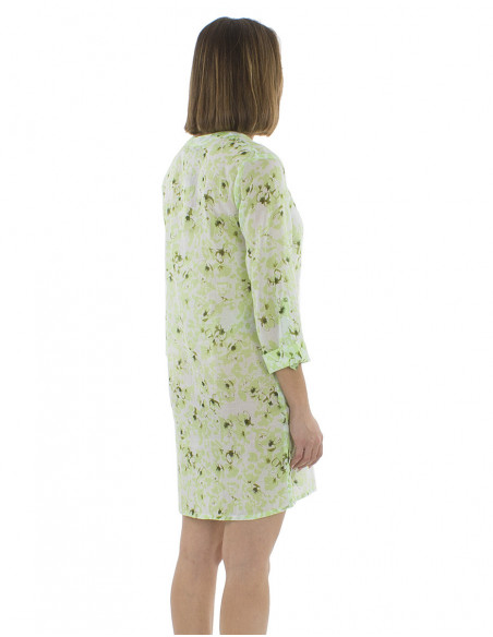 Short tunic dress abstract pattern