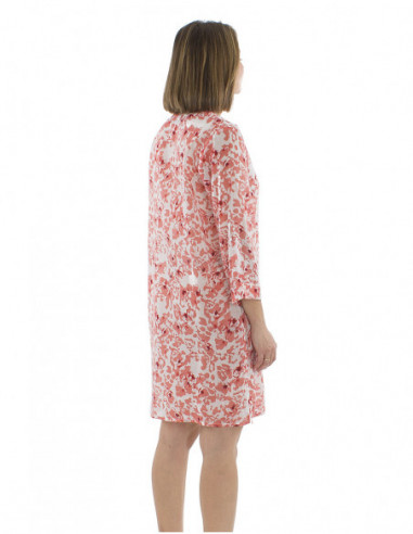 Robe tunique bohème romantique à fleurs, légère