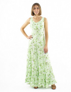 Robe longue romantique avec smock 2