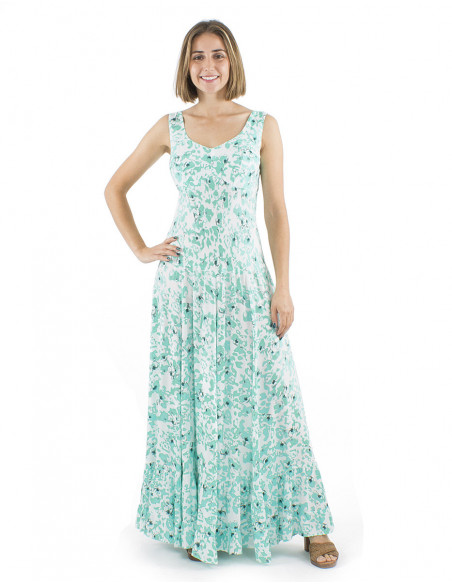 Long romantic dress with smock