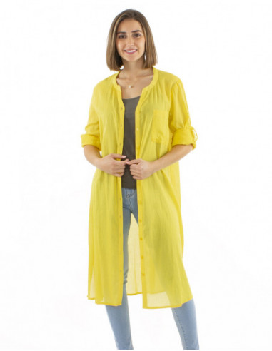 Robe de plage longue légère transparente