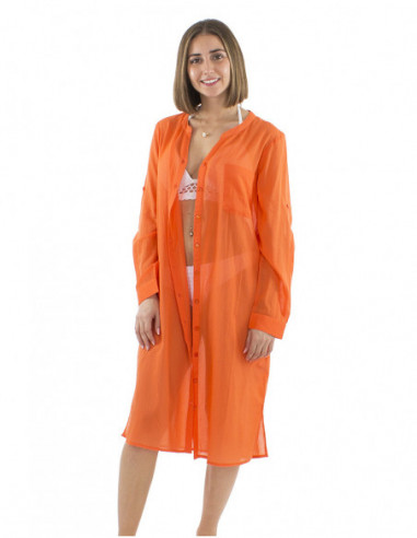Robe de plage longue légère transparente