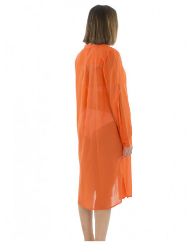 Robe de plage longue légère transparente