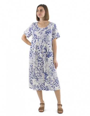 Robe ample boho chic avec lin