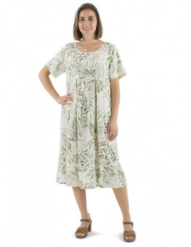 Robe ample boho chic avec lin