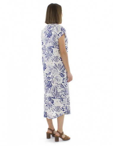 Robe midi original boho chic avec lin