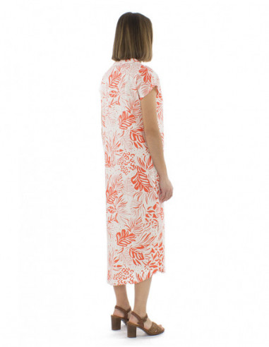 Robe midi originale motif jungle