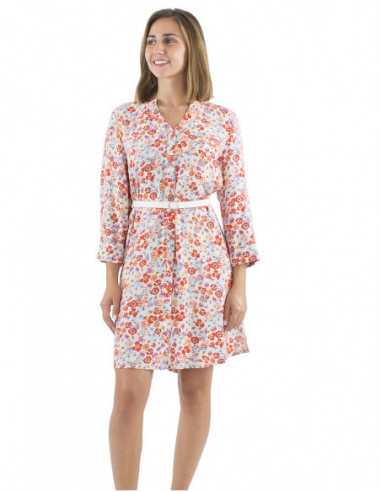 Robe tunique bohème fleurie romantique