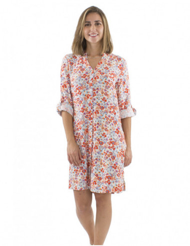 Romantic long shirt dress