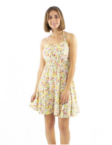 Short romantic backless dress