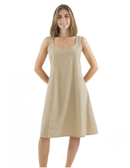 Robe courte chic bohème coton