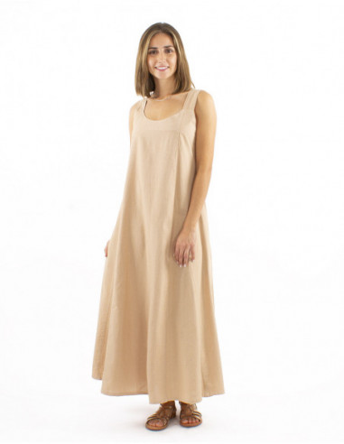 Robe longue élégante 100% coton