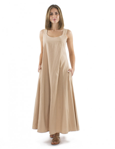 Elegant long dress 100% cotton