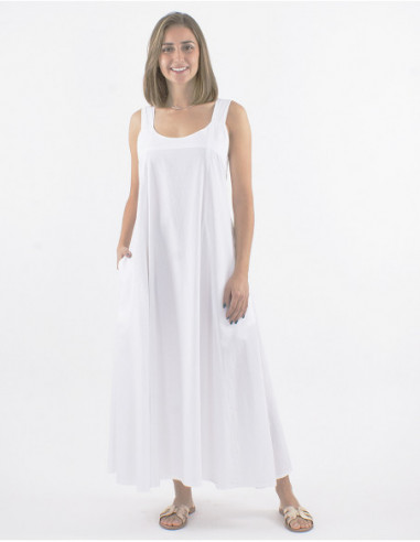 Robe longue élégante 100% coton