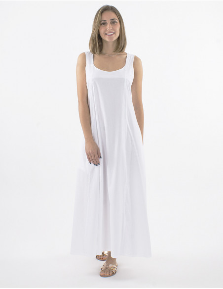 Elegant long dress 100% cotton