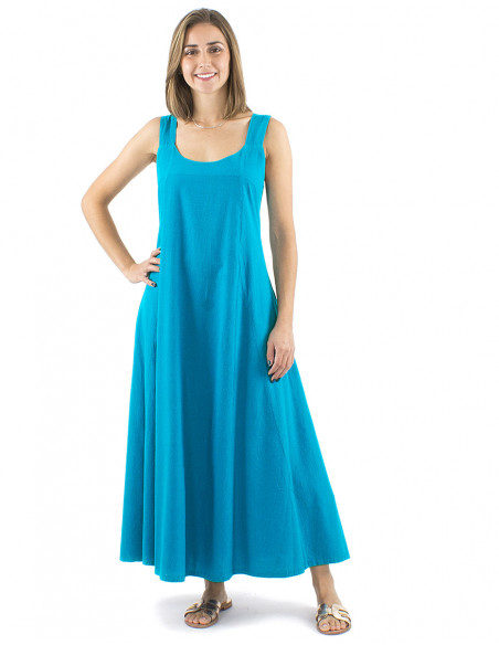 Elegant long dress 100% cotton