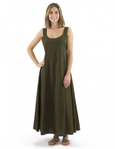Robe longue élégante 100% coton