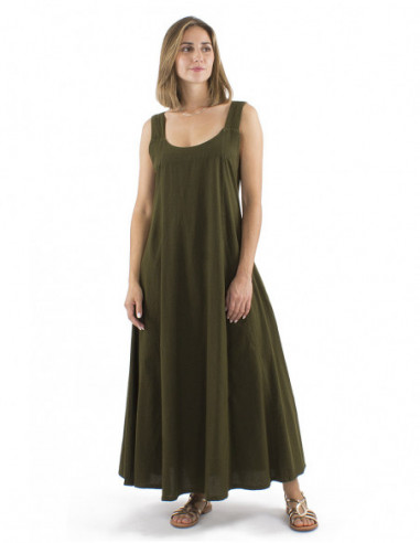 Elegant long dress 100% cotton