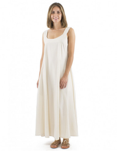 Robe longue élégante 100% coton