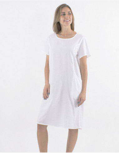 Robe mi-longue classique coton