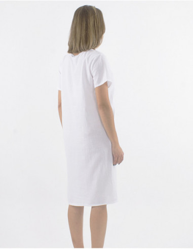 Robe classique bohème chic coton