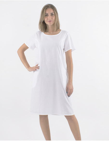 Robe classique bohème chic coton