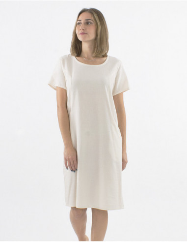 Robe mi-longue classique coton