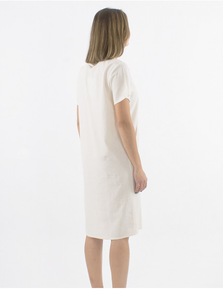 Classic mid-length dress cotton