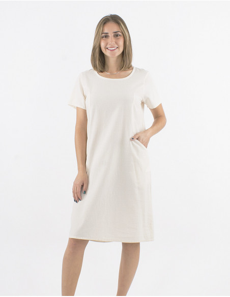 Robe classique bohème chic coton