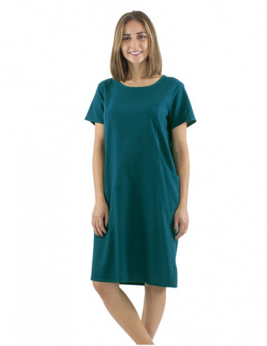 Classic mid-length dress cotton
