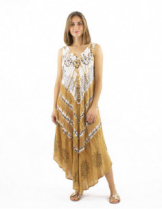 Tie and dye beach dress