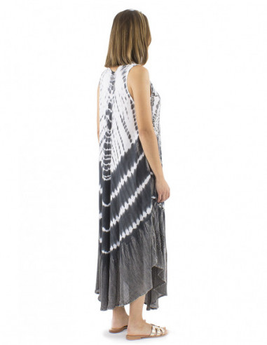 Tie and dye beach dress