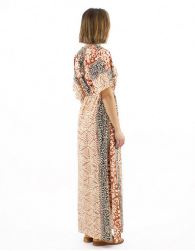 Robe longue ethnique coton