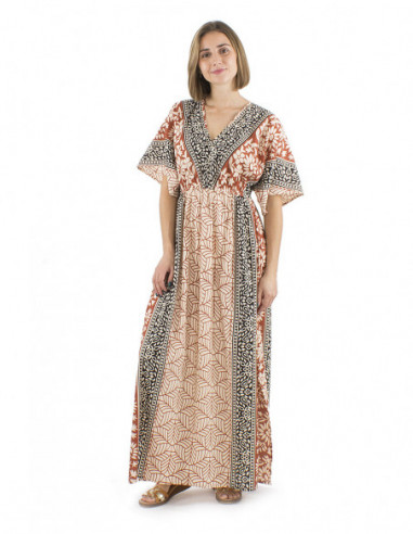 Ethnic long dress 100% cotton
