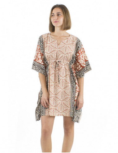 Short kaftan dress ethnic style