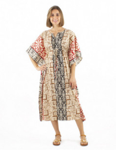 Long ethnic kaftan dress