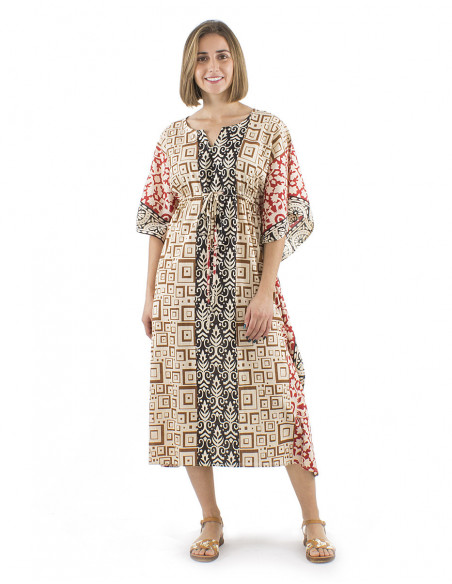 Long ethnic kaftan dress