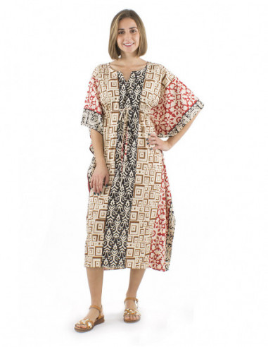 Long ethnic kaftan dress