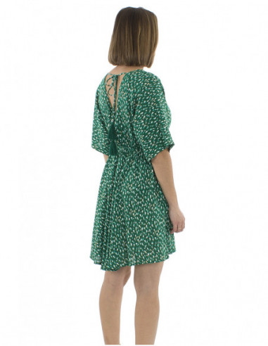 Robe courte et chic motif abstrait