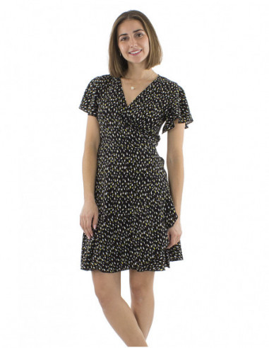 Robe courte chic à volants