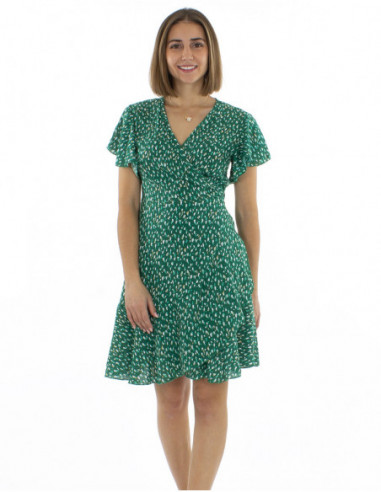 Robe courte chic à volants