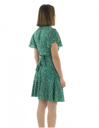 Robe courte chic à volants