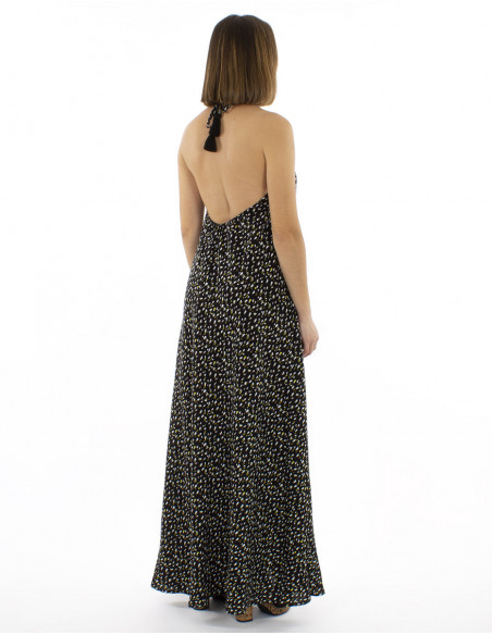 Chic long backless dress