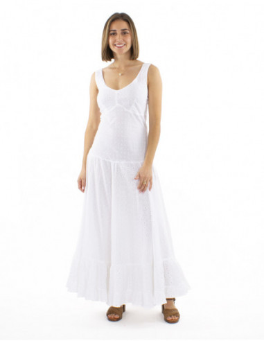 Romantic long dress 100% cotton