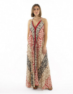 Long backless dress ethnic...